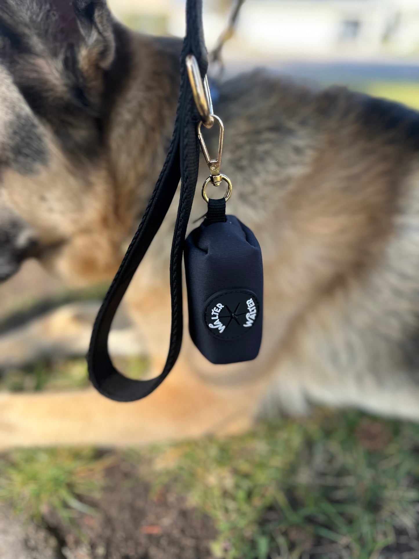 Black Poop Bag Holder