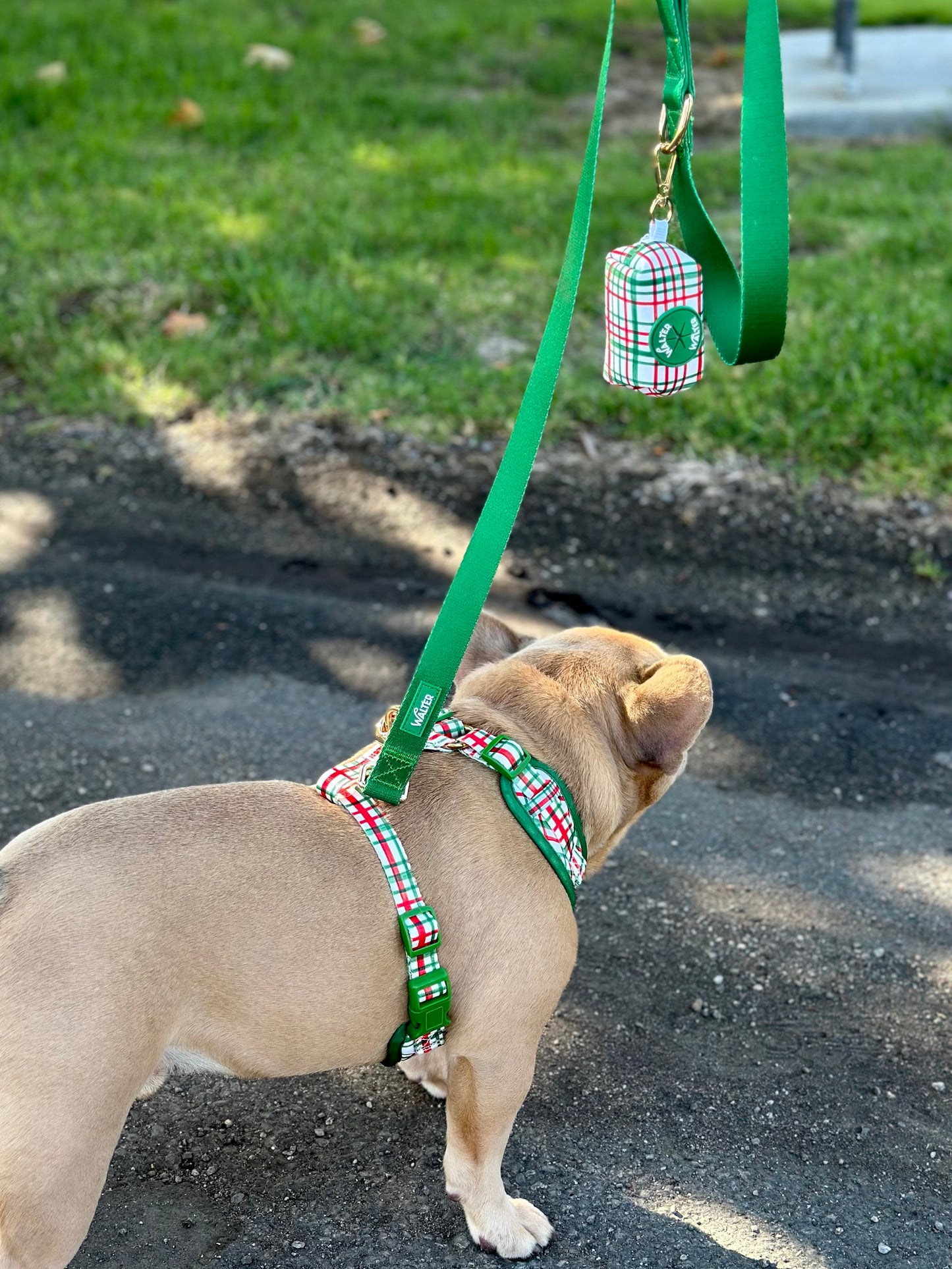 Plaid Poop Bag Holder